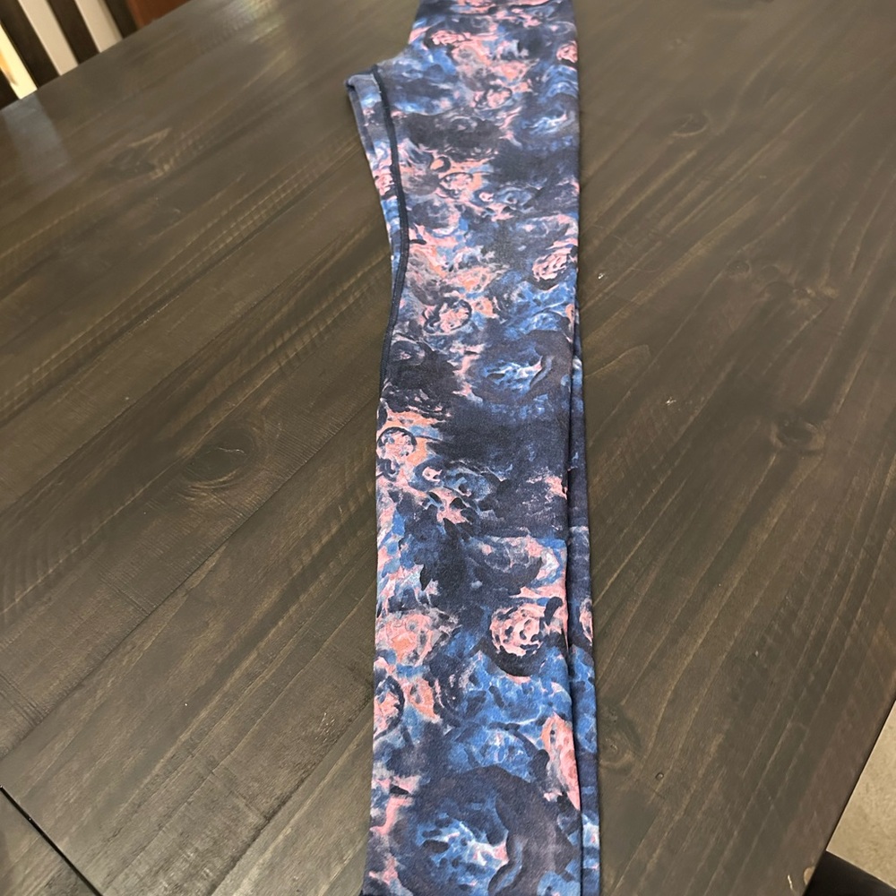 lululemon athletica Blue and Pink Leggings